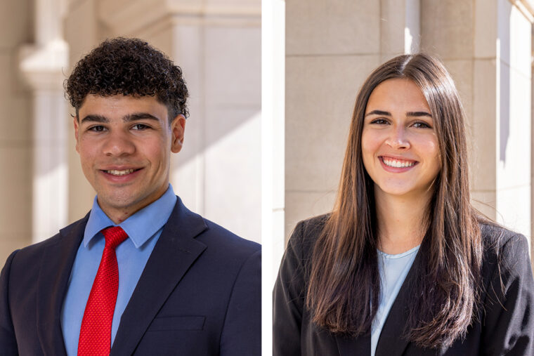 Seniors Abdelmoity, Karinshak were Rhodes Scholars finalists